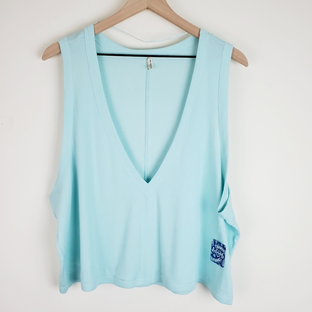 Free People Deep V-Neck Crop Top
